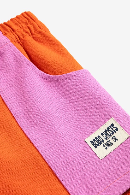 Bobo Choses szorty bawełniane dziecięce pomarańczowy 126AC064