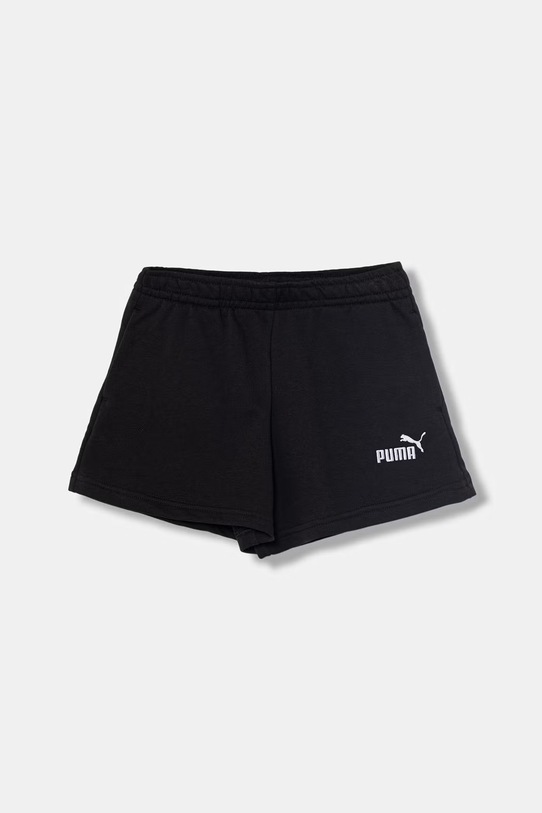 Puma szorty dresowe dziecięce bawełniane ESS Small Logo Shorts czarny 684905