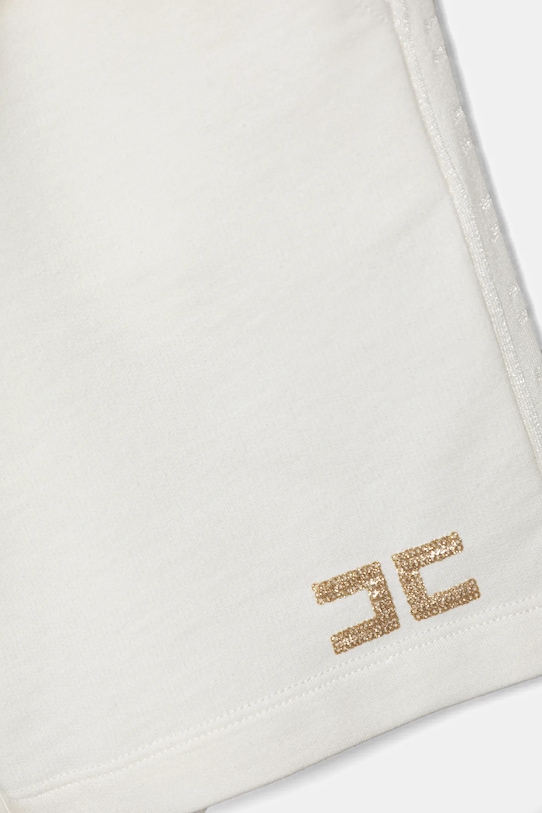 Dziewczynka Elisabetta Franchi szorty bawełniane dziecięce EFBE079.0.FF002.140.158 beżowy