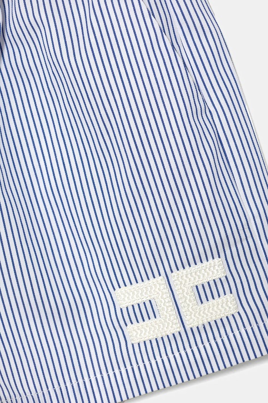 Dziewczynka Elisabetta Franchi szorty bawełniane dziecięce EFBE087.0.CR025.98.128 niebieski