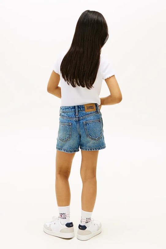 Tommy Hilfiger szorty dziecięce jeansowe niebieski KG0KG09132.116.122.PPY2