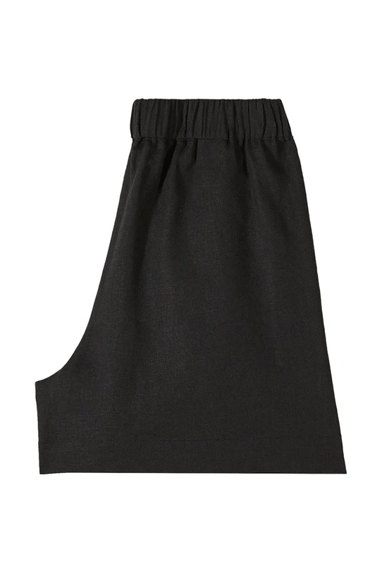 Dziewczynka Patrizia Pepe szorty dziecięce z lnem A713 7P0423 czarny