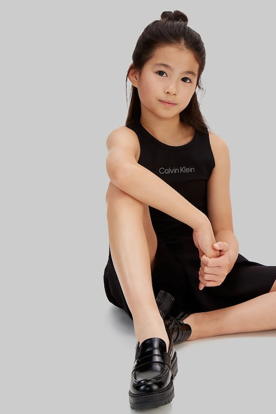 Calvin Klein Jeans bermudy dziecięce LVCKSJC21G.128.176.PPY2 czarny