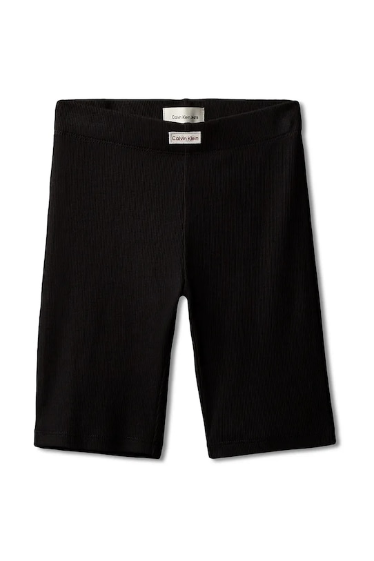 Calvin Klein Jeans pantaloni scurți sport pentru copii, din bumbac cu elastan LVCKSJC27G.104.116.PPY2 negru SS26