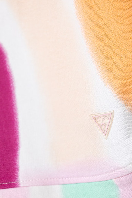 Dziewczynka Guess szorty bawełniane dziecięce J6GD05.KA6R4.PPY2.M pomarańczowy