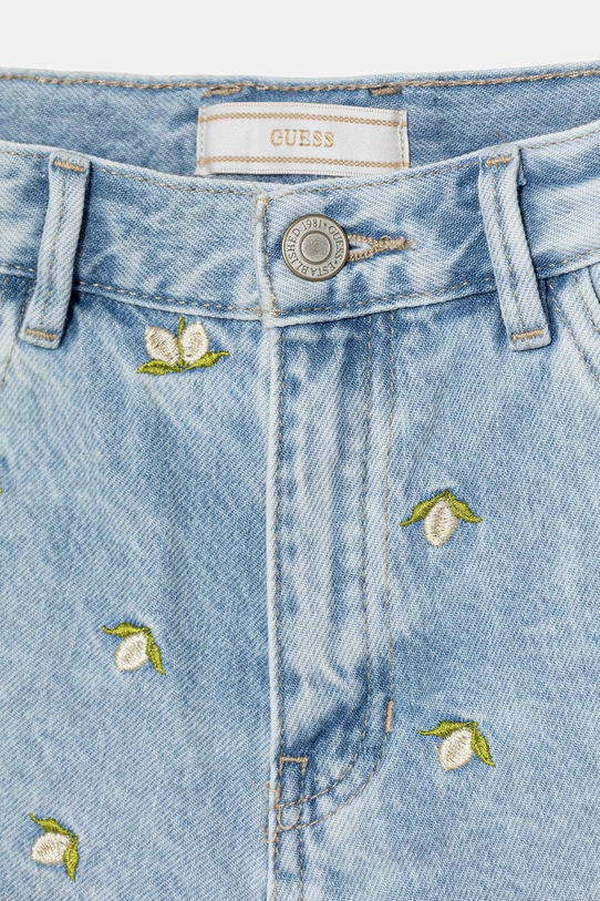 Dziewczynka Guess szorty dziecięce jeansowe J6GD35.D45E0.PPY2.M niebieski