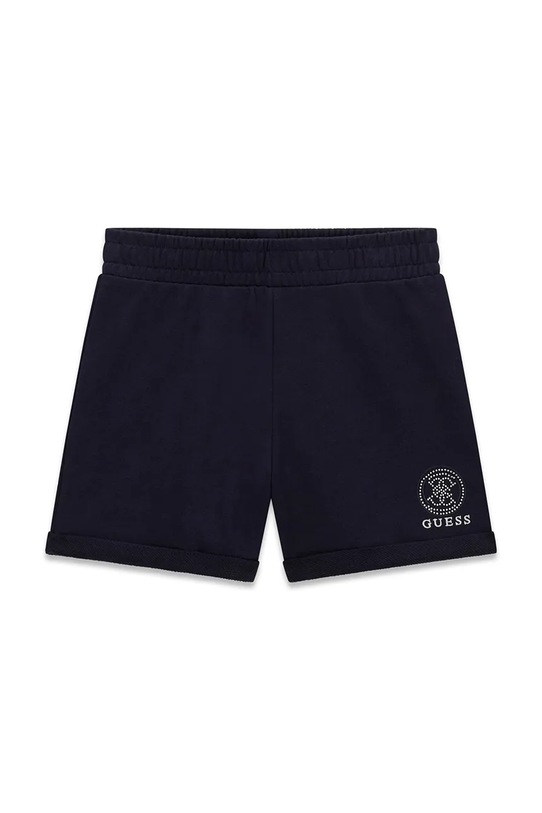 Guess szorty bawełniane dziecięce J6GD41.KA6R4.PPY2.M granatowy SS26