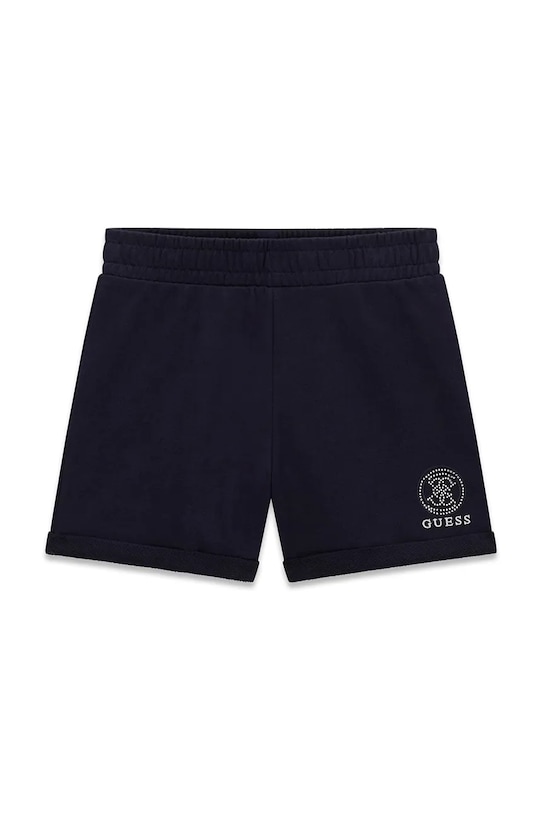 Guess szorty bawełniane dziecięce J6GD41.KA6R4.PPY2.M granatowy SS26