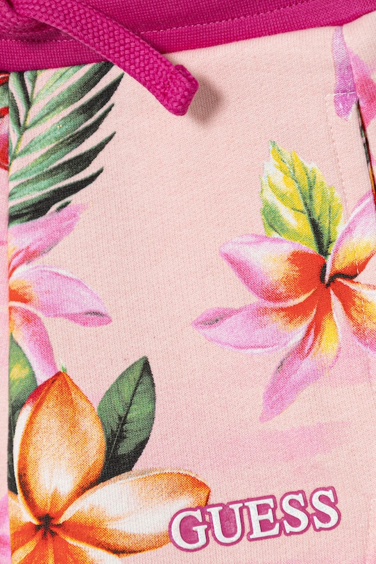 Dziewczynka Guess szorty bawełniane dziecięce K6GD00.KA6R4.PPY2.M różowy