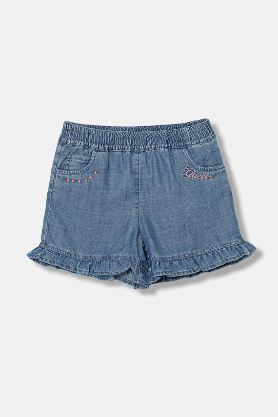 Guess szorty dziecięce jeansowe niebieski K6GD06.D3X30.PPY2.M