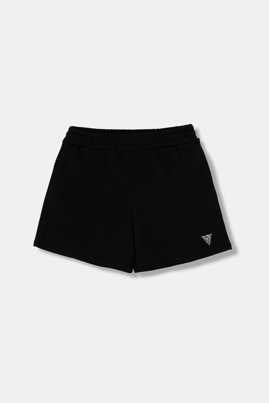 Guess szorty dresowe dziecięce z bawełną czarny J6GD36.KF712.PPY2.M