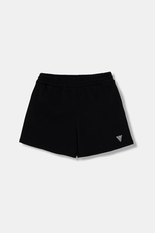 Guess szorty dresowe dziecięce z bawełną czarny J6GD36.KF712.PPY2.M
