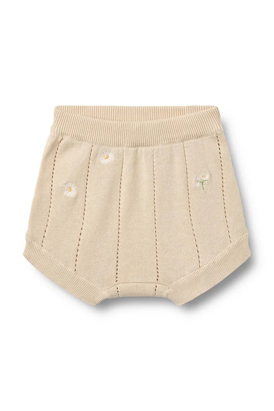 Wheat szorty niemowlęce bawełniane beżowy 5015.560.GOTS