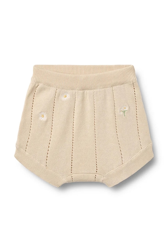 Wheat szorty niemowlęce bawełniane beżowy 5015.560.GOTS