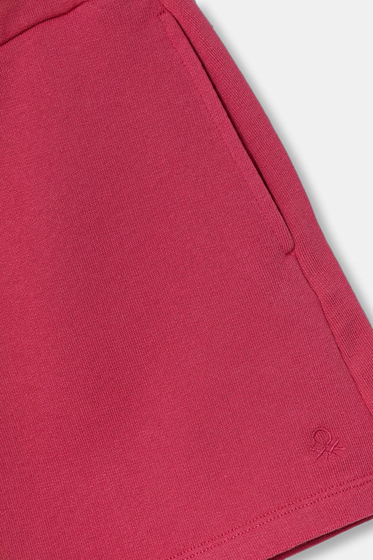 Dziewczynka United Colors of Benetton szorty dresowe dziecięce bawełniane 3J68C903O.G.Stagionale różowy