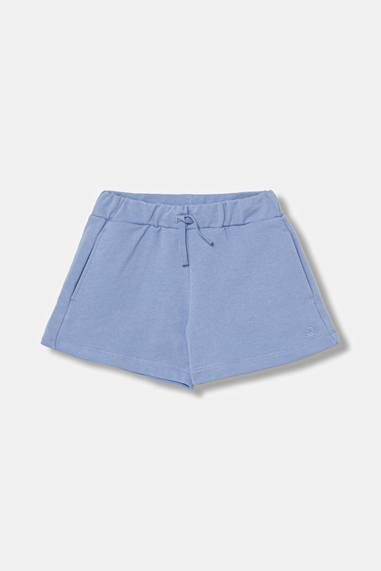 United Colors of Benetton szorty dresowe dziecięce bawełniane niebieski 3J68C903O.G.Stagionale