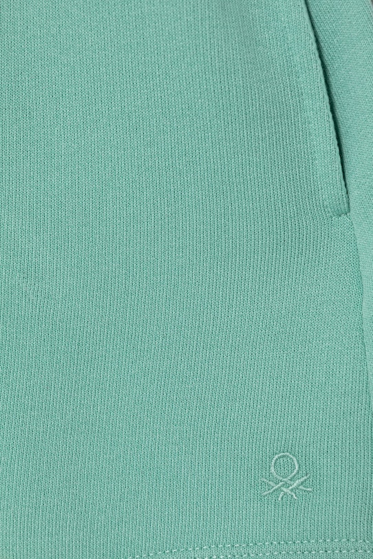 Dziewczynka United Colors of Benetton szorty dresowe dziecięce bawełniane 3J68C903O.G.Stagionale turkusowy