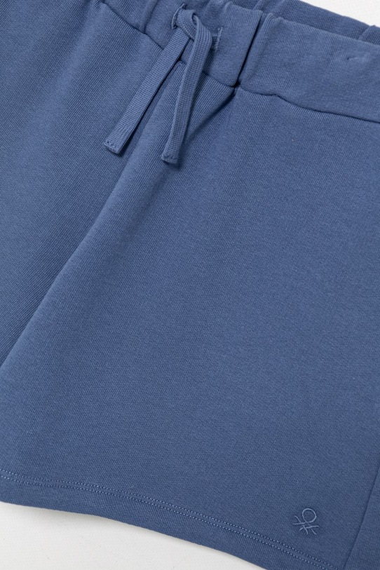 DÍVKA United Colors of Benetton teplákové šortky dětské bavlněné 3J68C903O.G.Stagionale modrá