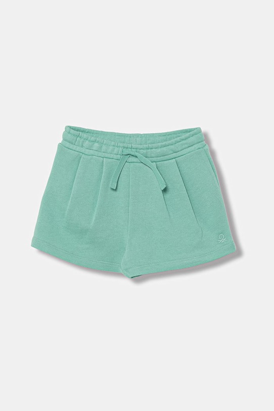United Colors of Benetton szorty dresowe dziecięce bawełniane turkusowy 3J70G901R.P.Stagionale