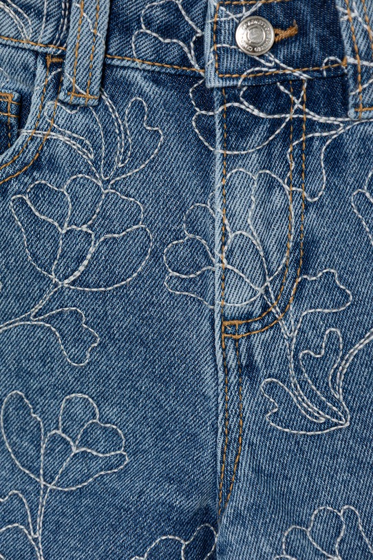 Deklice United Colors of Benetton kratke hlače otroške iz denima 4985G9038.P.Stagionale modra