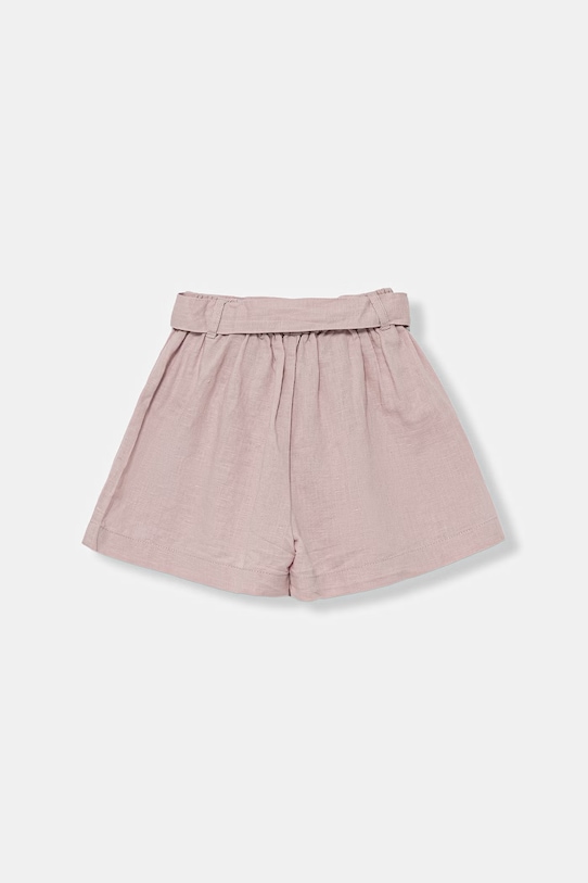 United Colors of Benetton σορτς παιδικά με λινό 43WBG9037.P.Stagionale ροζ SS26