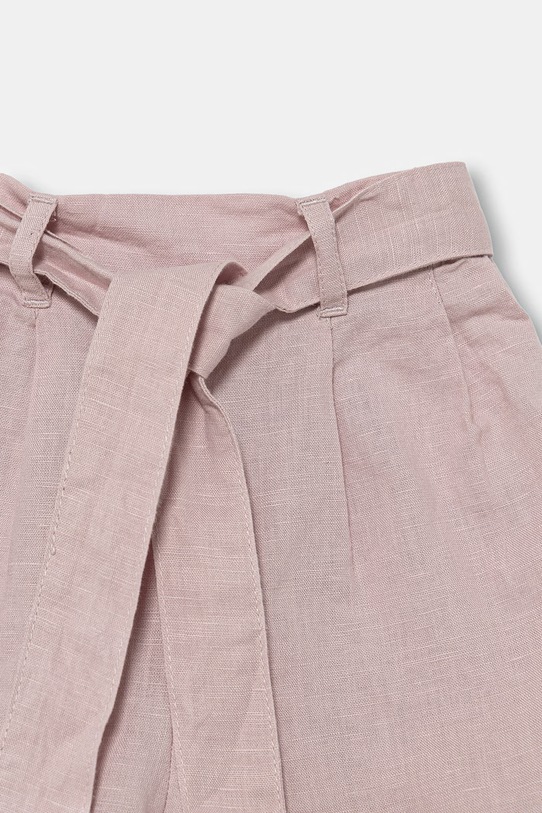 Κοριτσίστικα United Colors of Benetton σορτς παιδικά με λινό 43WBG9037.P.Stagionale ροζ