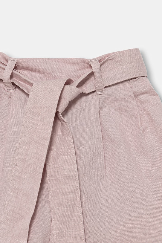 Κοριτσίστικα United Colors of Benetton σορτς παιδικά με λινό 43WBG9037.P.Stagionale ροζ