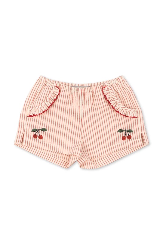 Konges Sløjd šortky detské bavlnené ELLIE FRILL SHORTS GOTS ružová KS105346.PPY2