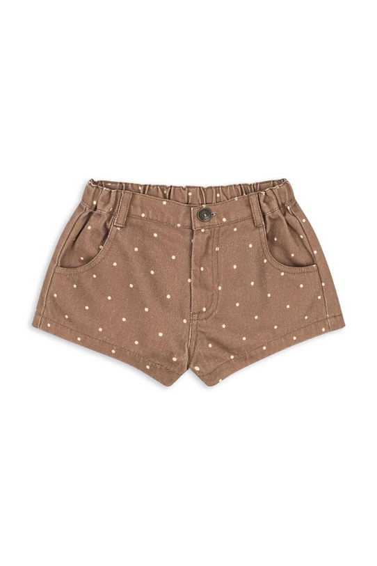 Konges Sløjd шорти дитячі бавовняні MAGOT SHORTS GOTS коричневий KS105463.PPY2