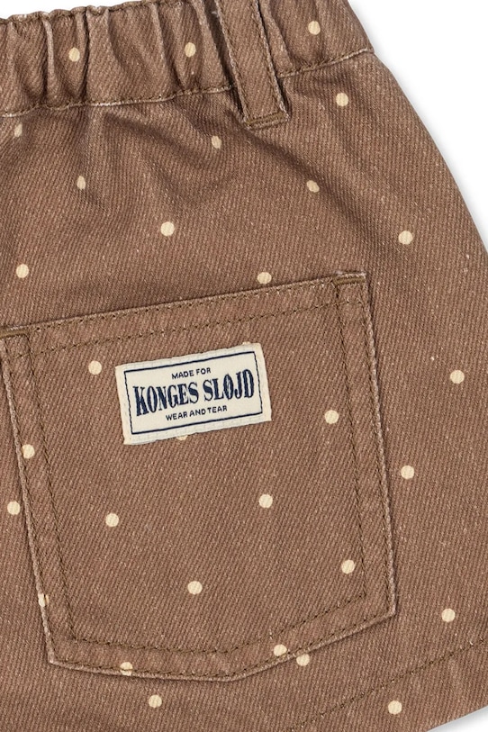 Дівчинка Konges Sløjd шорти дитячі бавовняні MAGOT SHORTS GOTS KS105463.PPY2 коричневий