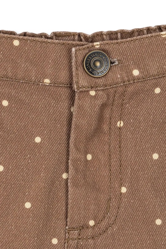 Konges Sløjd шорти дитячі бавовняні MAGOT SHORTS GOTS KS105463.PPY2 коричневий