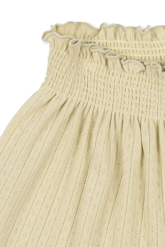 DÍVKA Konges Sløjd šortky dětské bavlněné MINNIE SHORTS GOTS KS105482.PPY2 žlutá