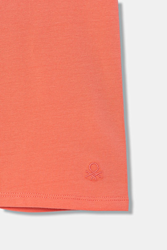 DÍVKA United Colors of Benetton cyklistické šortky dětské bavlněné s elastanem 3MT1C901D.G.season.PPY2 oranžová