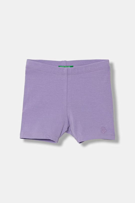 United Colors of Benetton cyklistické šortky dětské bavlněné s elastanem fialová 3MT1G900R.P.season.PPY2