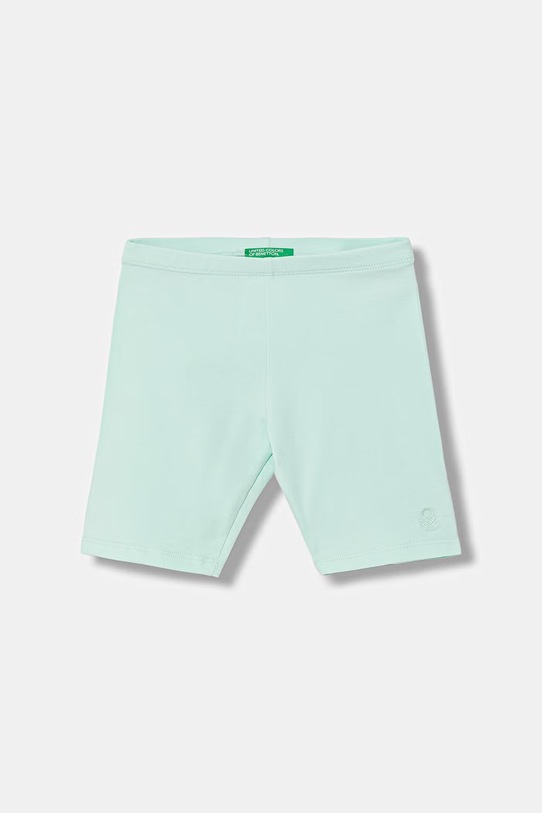 United Colors of Benetton biker shorts pentru copii, din bumbac cu elastan turcoaz 3MT1G900R.P.season.PPY2
