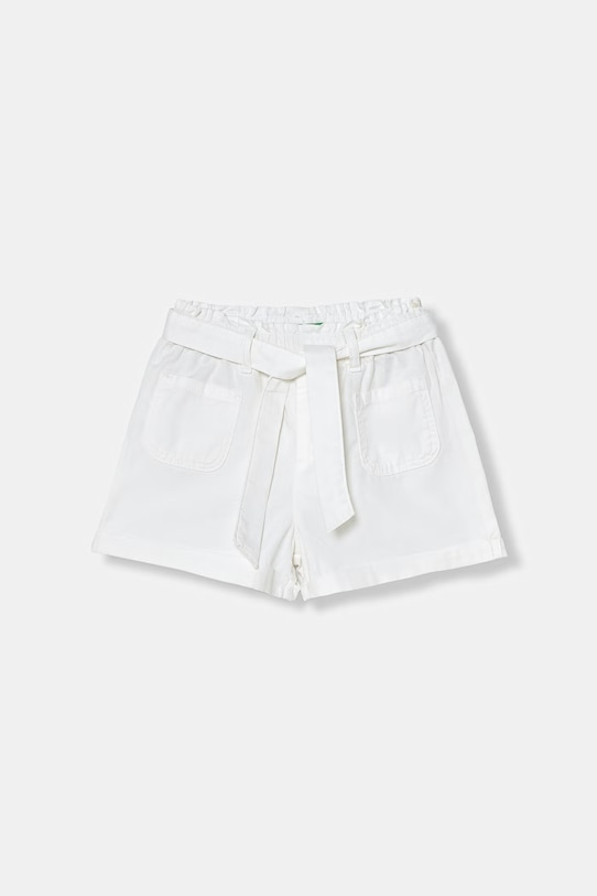 United Colors of Benetton pantaloni scurți pentru copii din bumbac alb 47RGG903H.P.seasonal