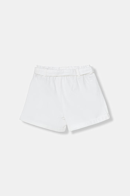 United Colors of Benetton pantaloni scurți pentru copii din bumbac 47RGG903H.P.seasonal alb SS26