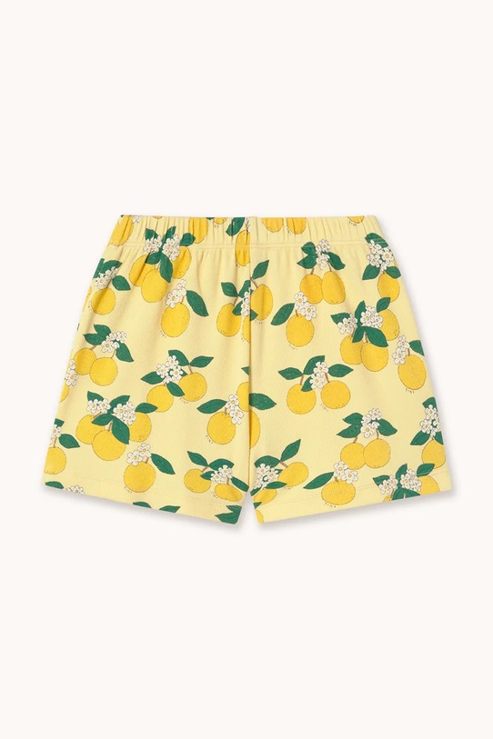 Deklice Otroške kratke hlače Tinycottons ORANGES RIB SHORT SS26.113 rumena