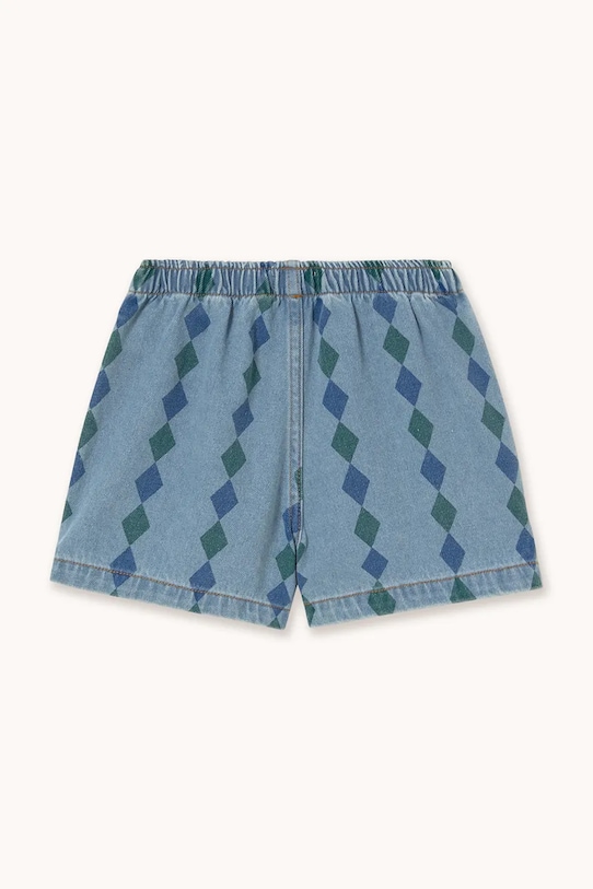 Chłopiec Tinycottons szorty jeansowe dziecięce DIAMONDS SHORTS SS26.356 niebieski