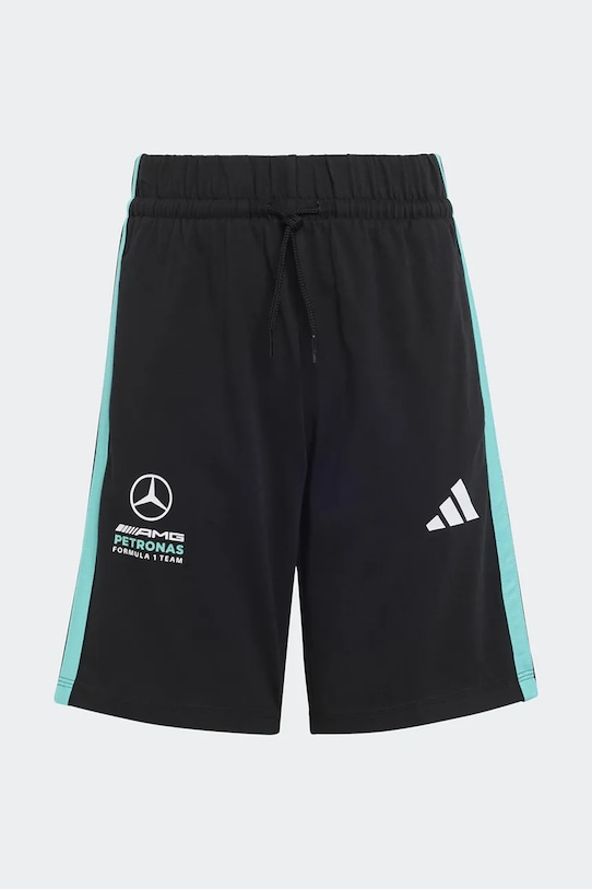 Παιδικό βαμβακερό σορτς adidas Performance MERCEDES βαμβάκι μαύρο KE5920