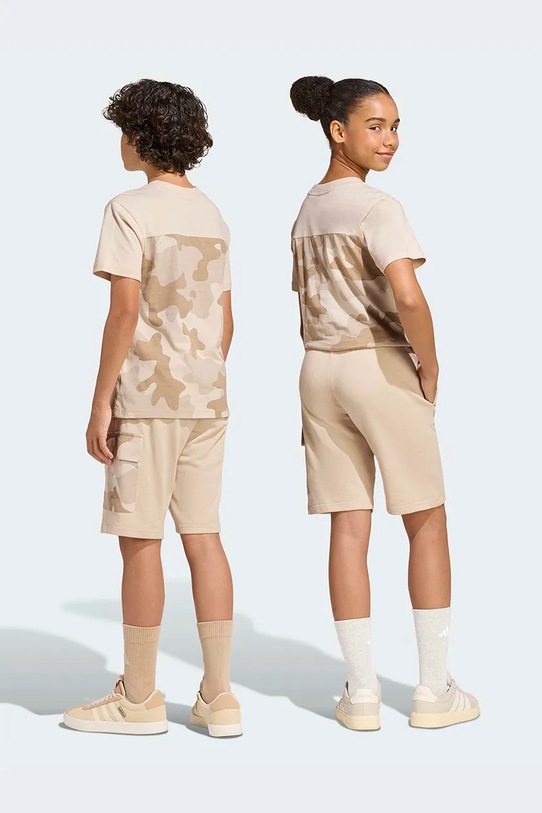 Chłopiec adidas szorty dziecięce KB6843 beżowy