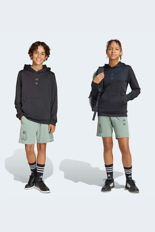 Otroške kratke hlače adidas MINECRAFT Pletenina turkizna KD0986