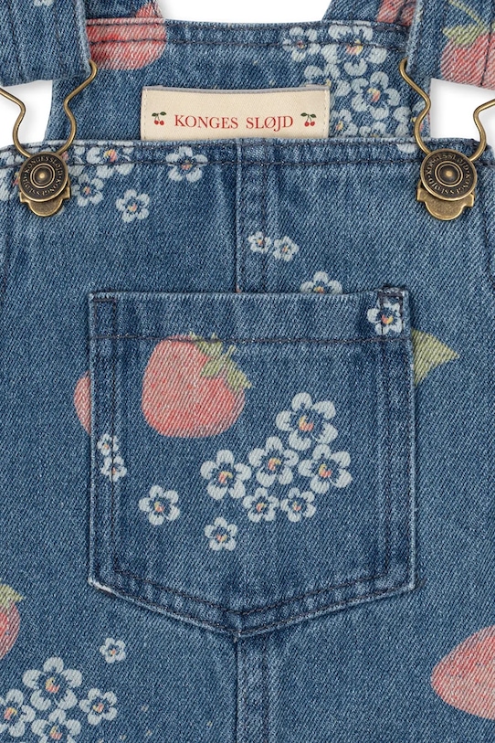 Dječaci Dječje traper tregerice Konges Sløjd MAGOT OVERALLS GOTS KS104972.PPY2 mornarsko plava