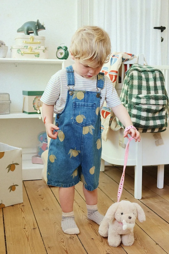 Konges Sløjd salopette jeans bambino/a MAGOT OVERALLS GOTS salopette blu navy KS104972.PPY2