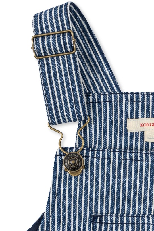 Chlapec Detské nohavice na traky Konges Sløjd LUC OVERALLS GOTS KS104956.PPY2 modrá