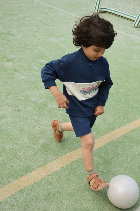 Konges Sløjd szorty bawełniane dziecięce SPOTTY SWEAT SHORTS GOTS KS105091.PPY2