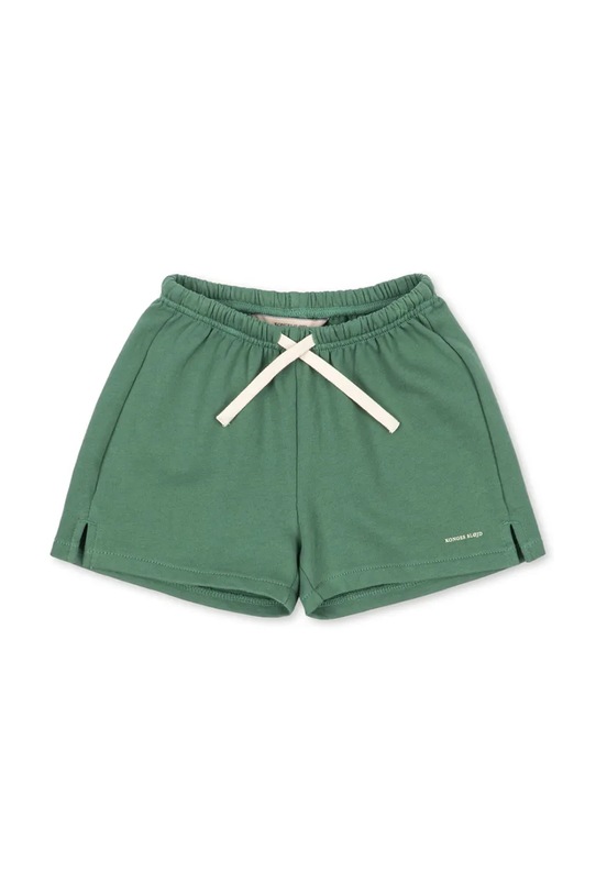 Konges Sløjd szorty bawełniane dziecięce SPOTTY SWEAT SHORTS GOTS bawełna zielony KS105091.PPY2