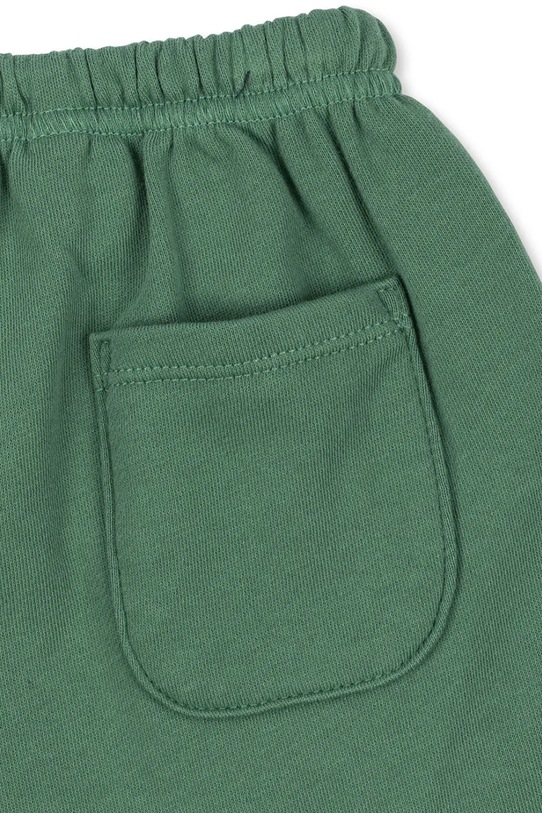 Chłopiec Konges Sløjd szorty bawełniane dziecięce SPOTTY SWEAT SHORTS GOTS KS105091.PPY2 zielony