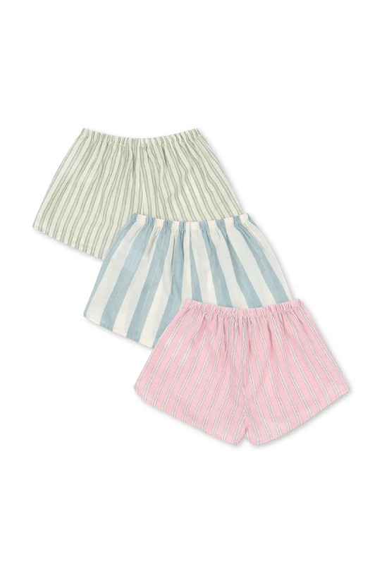 Konges Sløjd szorty dziecięce bawełniane 3 PACK ASLI SHORTS GOTS KS104607.PPY2 multicolor SS26