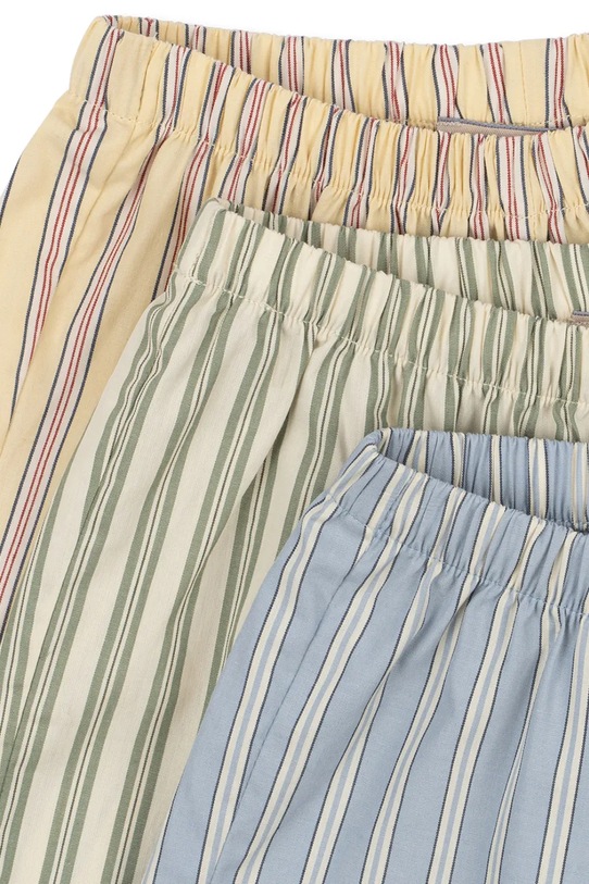 Chłopiec Konges Sløjd szorty dziecięce bawełniane 3 PACK AZUR SHORTS GOTS KS104608.PPY2 multicolor